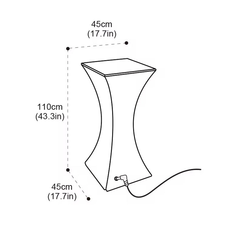 LED Light Cocktail Table