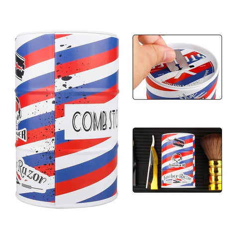 Barbershop Razor Blade Storage Tin