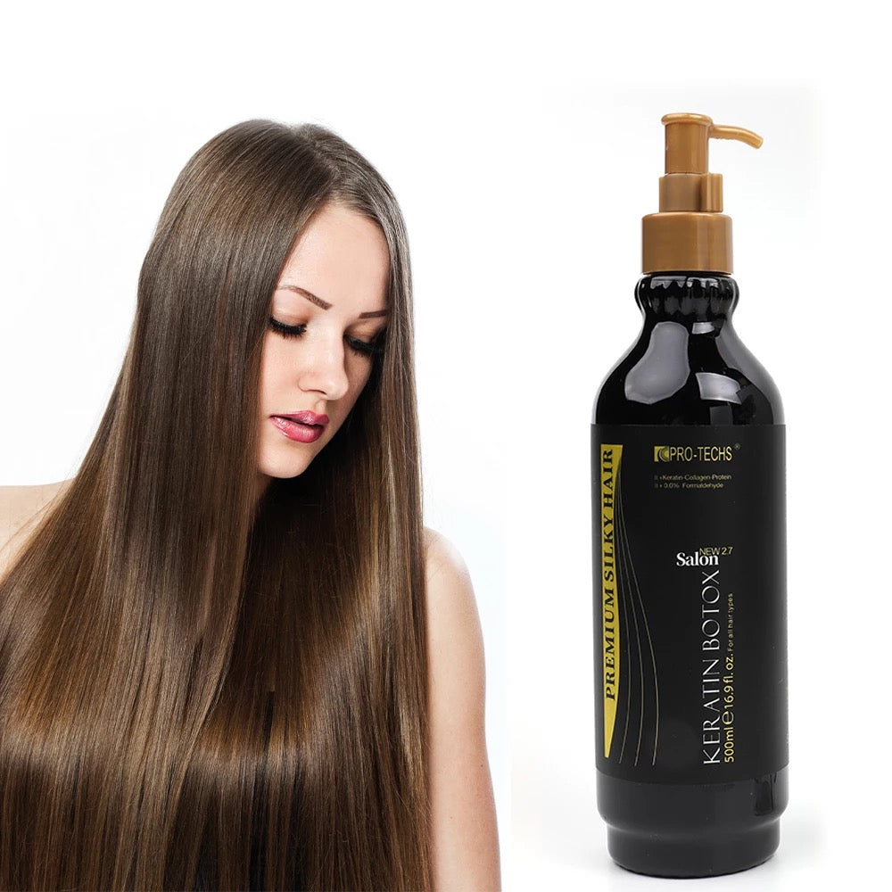 PRO-TECHS Brazilian Keratin Premium Hair Straightening Treatment 500ml