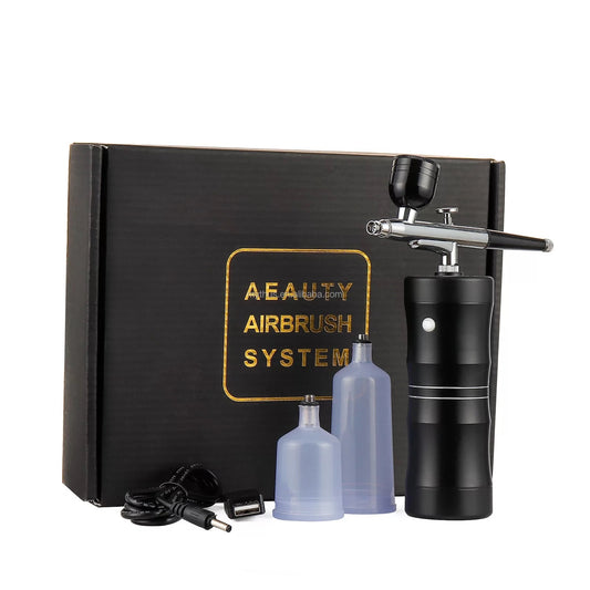 Rechargeable Airbrush Mini Air Compressor Spray Gun Kit