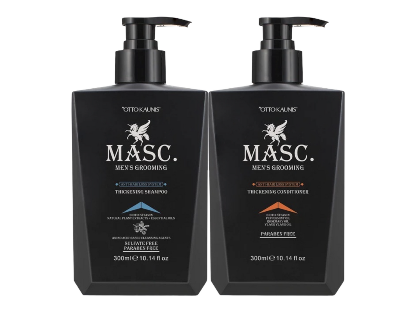 Anti--Hair Loss System Thickening Shampoo Conditioner and Biotin 300ml